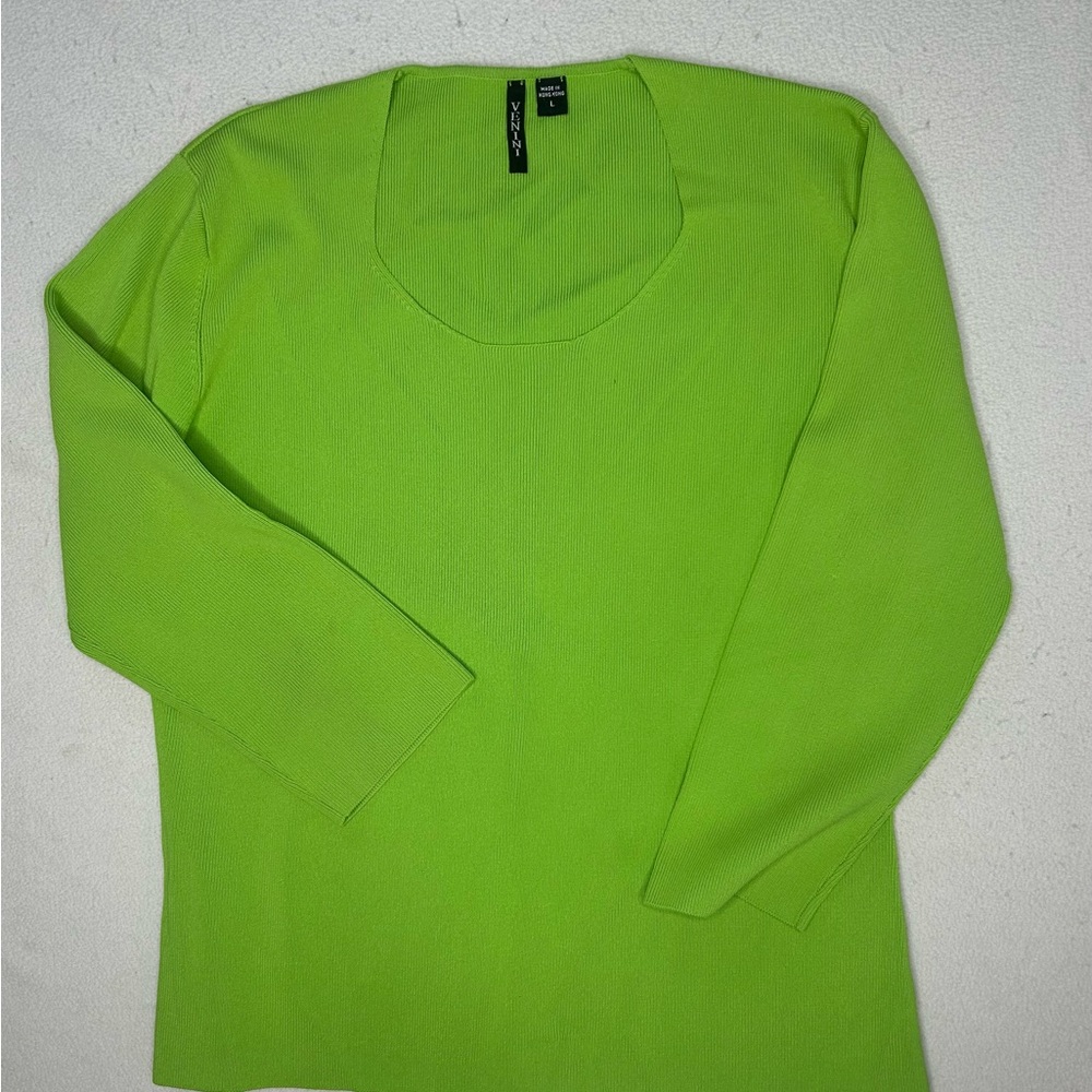 Bright Lime Green Long Sleeve Top